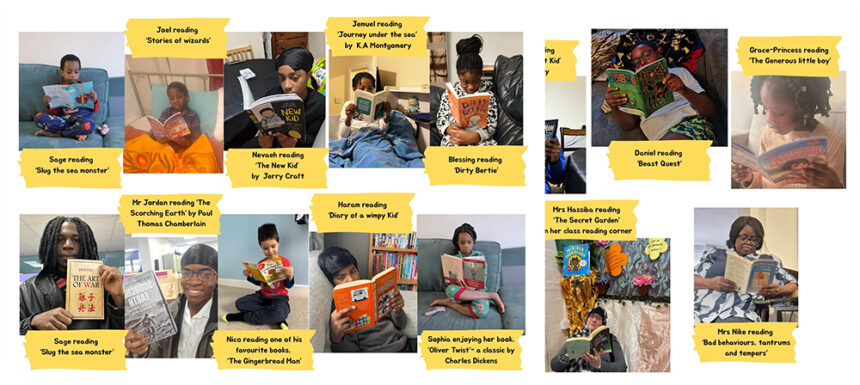 Children and Teachers Reading their Favourite Books